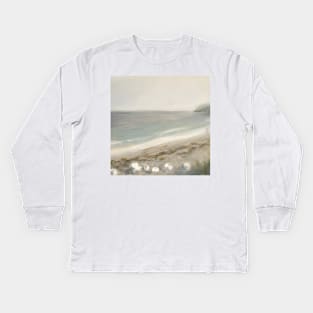 Beach Summer Pastel Painting Kids Long Sleeve T-Shirt